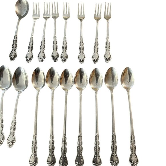 National Stainless "Nancy" Pattern  Flatware Knives Spoons Forks JAPAN 27 PCS - Picture 5 of 5